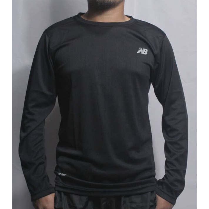dryfit lengan panjang kaos N.B Baselayer kaos olahraga  dry fit new  lengan panjang
