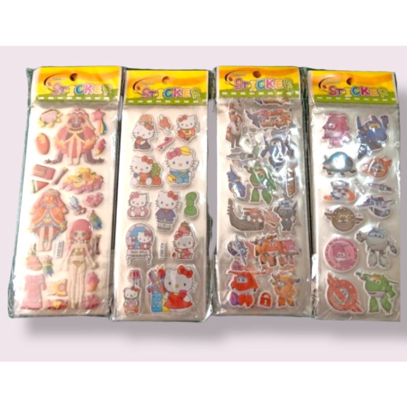 

20 lembar sticker timbul / stiker kertas / tempelan karakter / sticker karakter