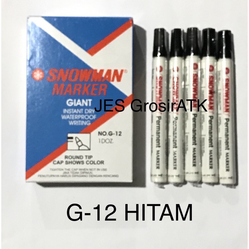 

Spidol PERMANEN G-12 HITAM [pcs]