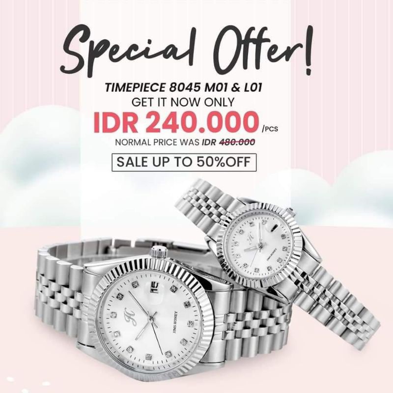 JAM TANGAN  JIMSHONEY TIMEPIECE COUPLE