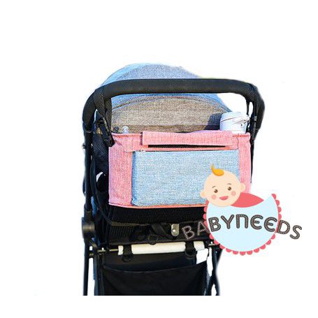 Baby Strollers Storage Bag Bottle Diapers Organizer Accessories tanpa tutup