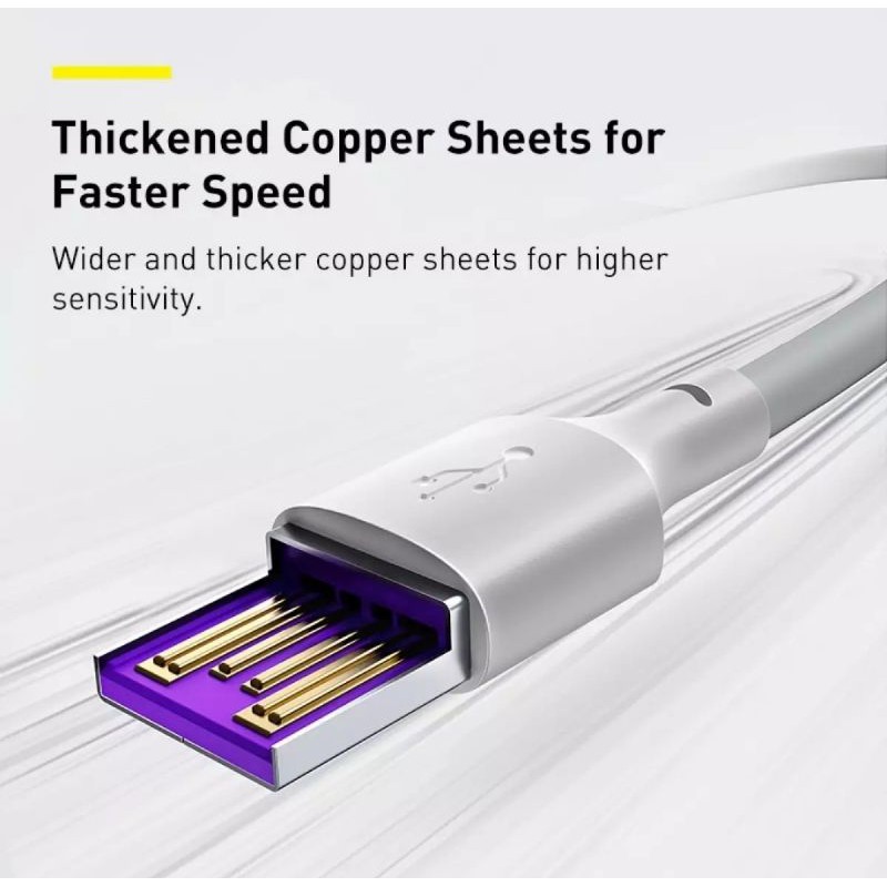 Baseus Kabel Charger Type C 5A/40W Fast Charge