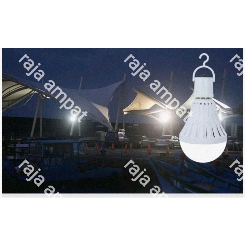 Emergency Led 20W 2 Baterai /Lampu Magic /Bohlam Emergency/Lampu Padam/Terang/Bonus Fitting