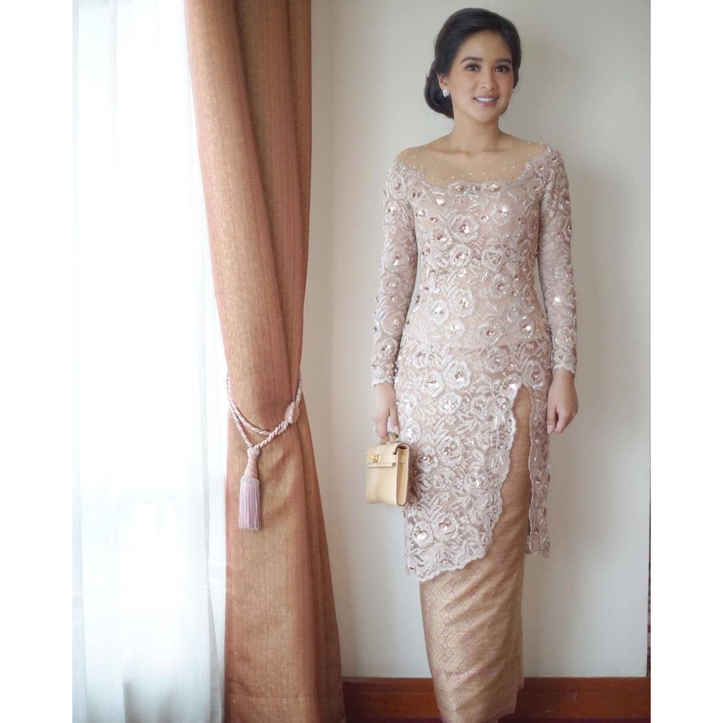 Rumah Jahit Egifanissa Jasa Jahit Kebaya Off Shoulder Dress Brokat Custom