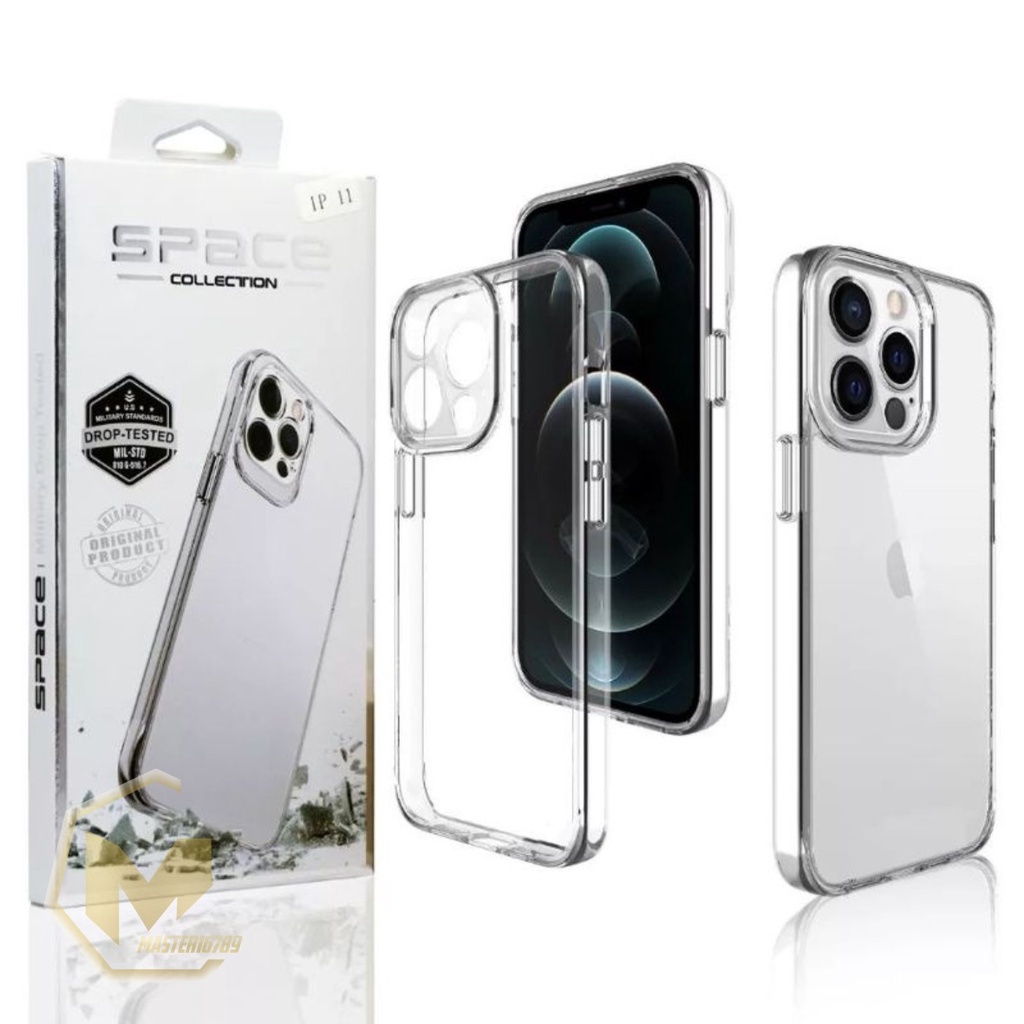 CASE SPACE MILITARY DROP PREMIUM ACRILYC IPHONE 7 7+ 8 8G+ X XR XS MAX 11 12 13 14 PRO MAX MA2940