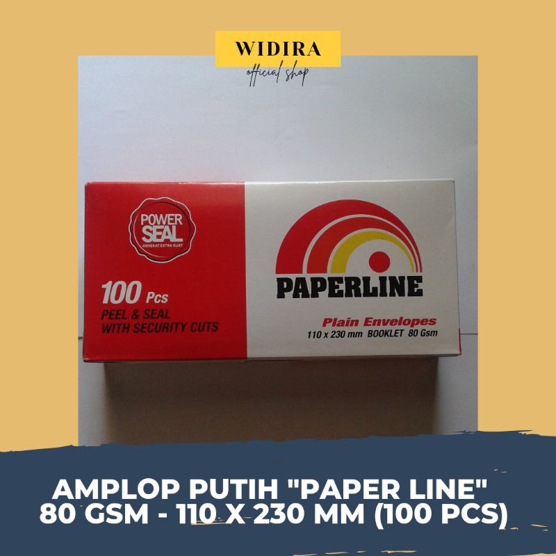 

[ATK] Amplop Putih PAPER LINE 80 gsm (100 Pcs)