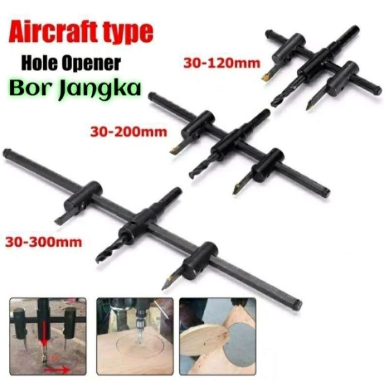 Mata Bor Jangka Alat Pelubang kayu Lingkaran Bulat Sempurna 360 derajat