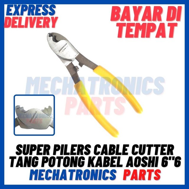 [DEV-9272] SUPER PILERS CABLE CUTTER TANG POTONG KABEL AOSHI 6&quot;6 INCH 150MM