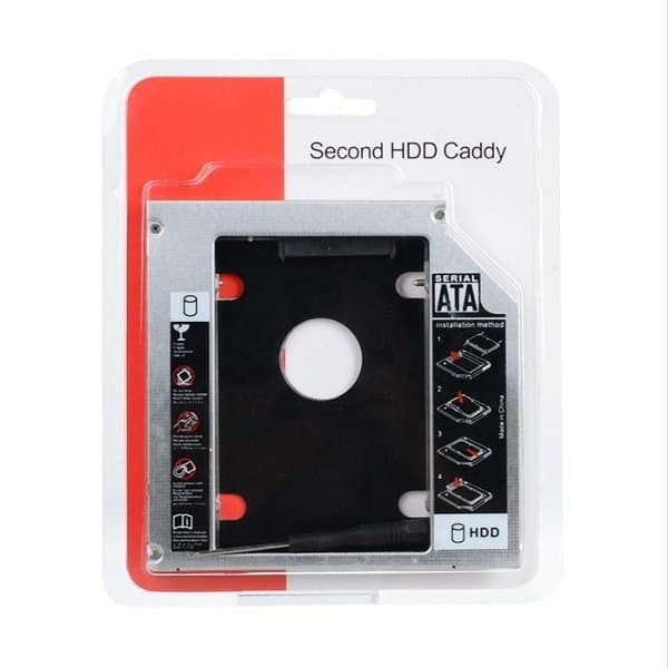 SSD/HDD Caddy Slim 9.5mm SATA - DVD Slot Hardisk