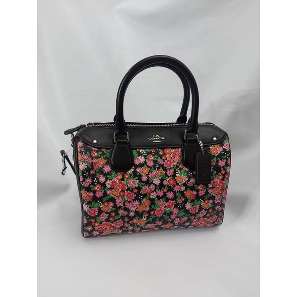 TAS WANITA BRANDED ORI COACH MINI BENNET FLORAL MULTI