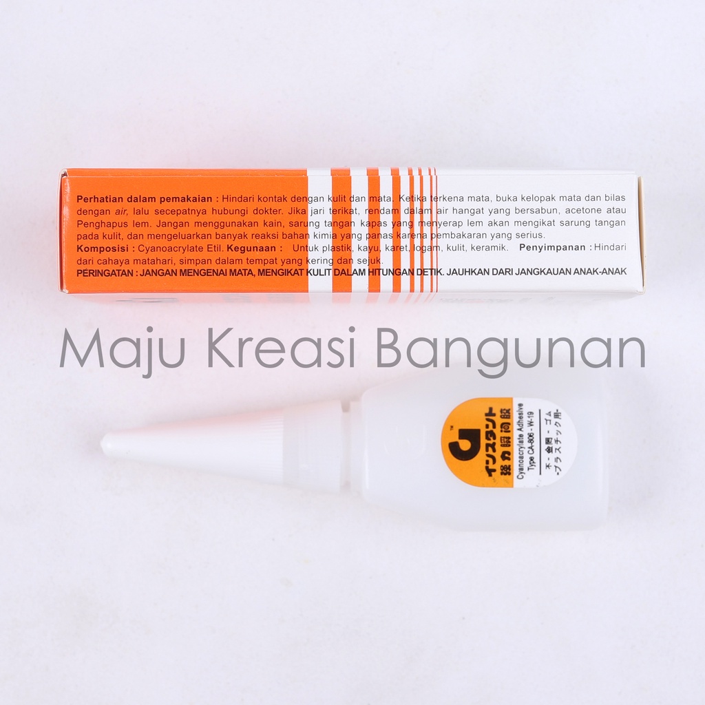 Lem Korea G Kualitas Super Power Glue Cyanoacrylate Adhesive Cair Instant Kering Perekat Besi Tetes Serbaguna Multifungsi