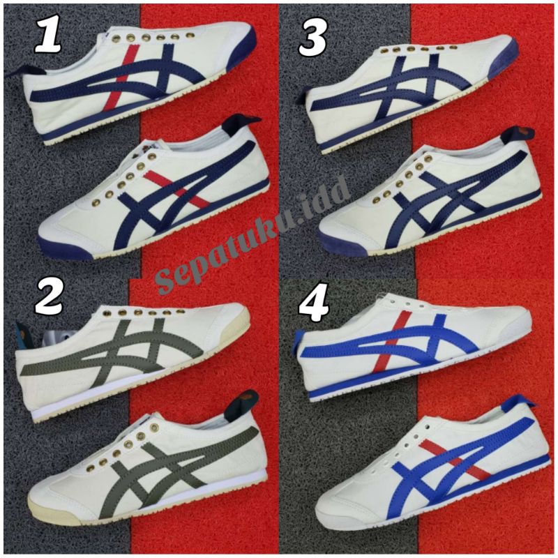 ONITSUKA TIGER MEXICO 66 SEPATU SLIP ON CANVAS