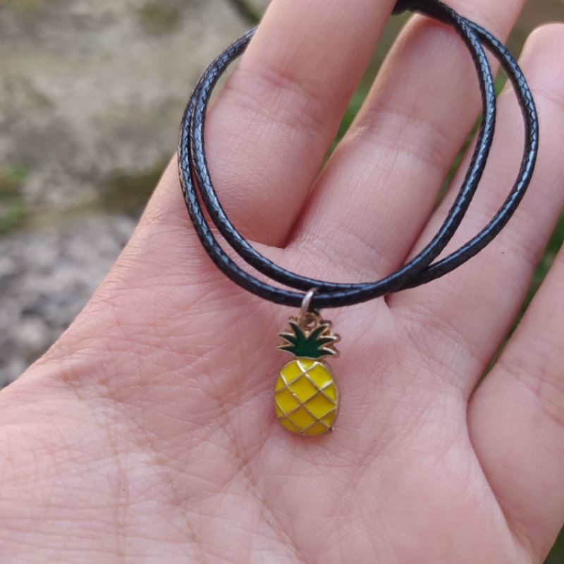 FRUIT & FOOD BRACELET / Gelang buah lolypop semangka strawberry / UNIK / PERSAHABATAN / MURAH / LUCU-Nanas 2