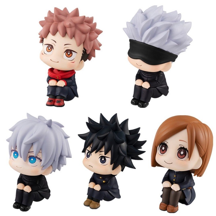 Action Figure Anime Jujutsu Kaisen Gojo Satoru Itadori Yuji Look Up Bahan Pvc