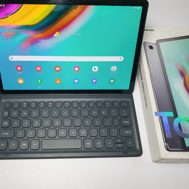 Samsung Tab S5e Sein, Grey, Keyboard Ori, Mulus, Fullset Ori Lengkap