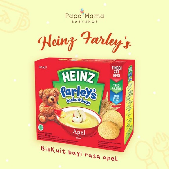 Heinz Farleys Farley's Biskuit Heinz Farley Biskuit Bayi Rasa Apel