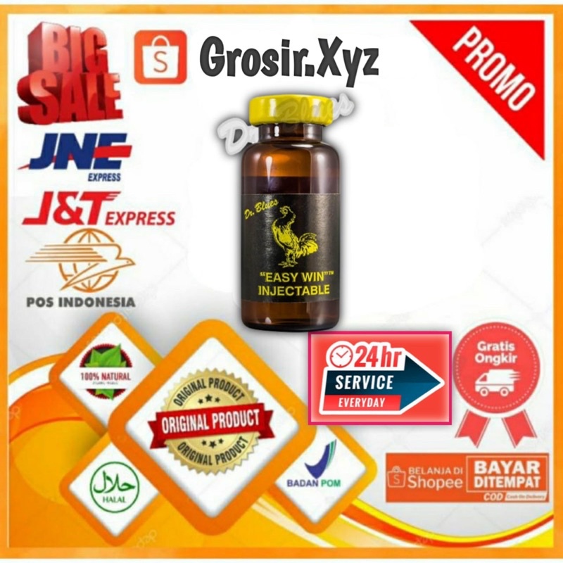 Distributor Resmi Easywin Doping Ayam Bangkok Pama Mangon Aduan Juara- Easy Win inj isi 10 ml Dr.blu