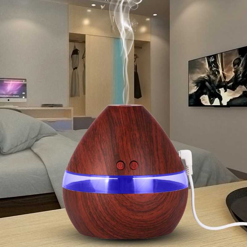 Taffware Air Humidifier Aromatherapy Oil Diffuser Wood 300ml Humi H218