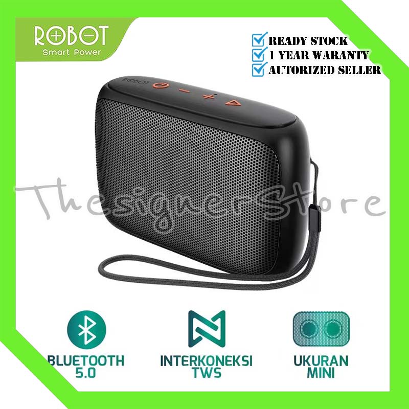 ROBOT RB110 Speaker Bluetooth Mini Portable 5.0 Support Micro SD &amp; USB - Garansi Resmi 1 Tahun