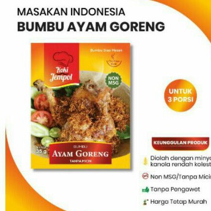 

Koki Jempol Ayam Goreng 35 gram Non MSG Non Pengawet