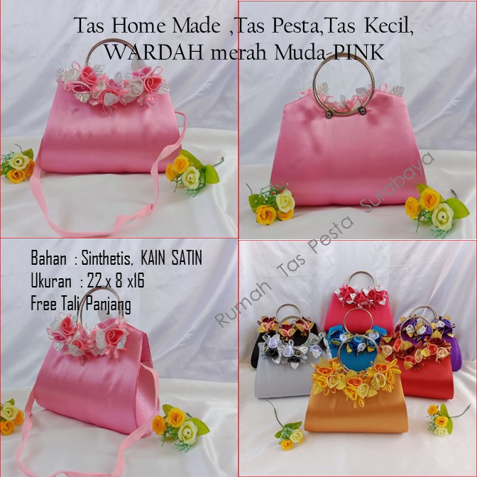 Tas Selempang,Tas Termurah,Tas Bagus,WARDAH merah Muda-PINK