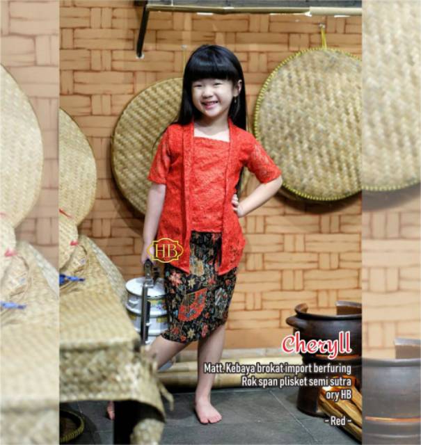 CHERYLL RnB Brukat anak || set kebaya batik anak best seller!!