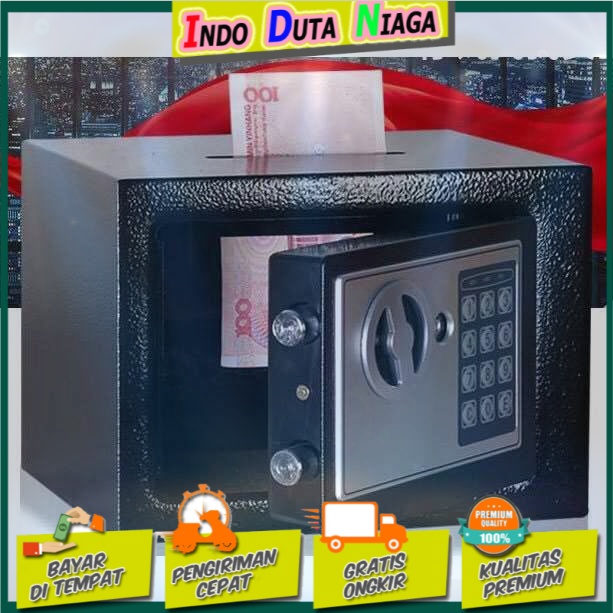 TaffGUARD Brankas Mini Electric Password Deposit Box Celengan 4.6L 17E