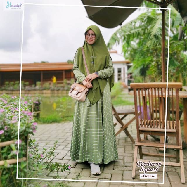 Gamis Corduroy Square