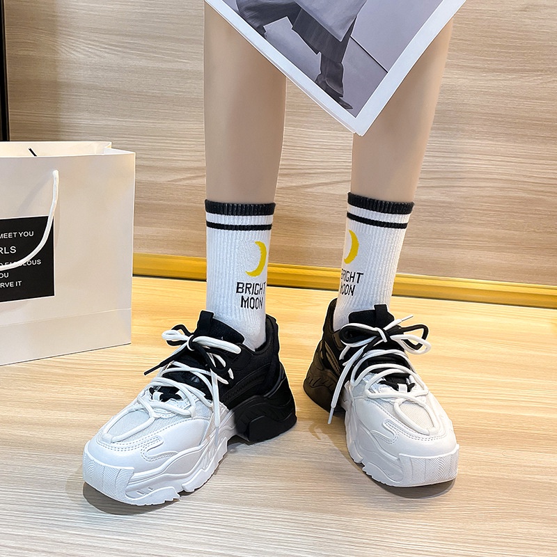COD POS 70-1 Sepatu Sneakers Import Wanita Wedges Model Terbaru