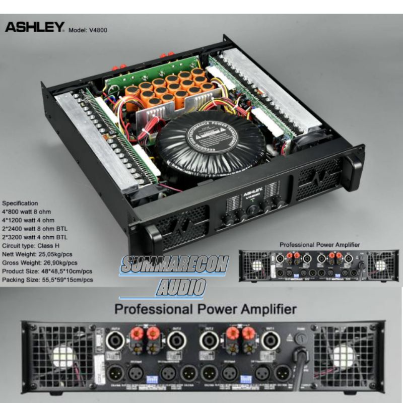 Power Ashley V4800 Original 4 Channel Class H