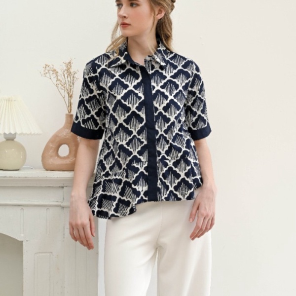Unik KEMEJA BATIK WANITA - 288AAS - Standar Limited