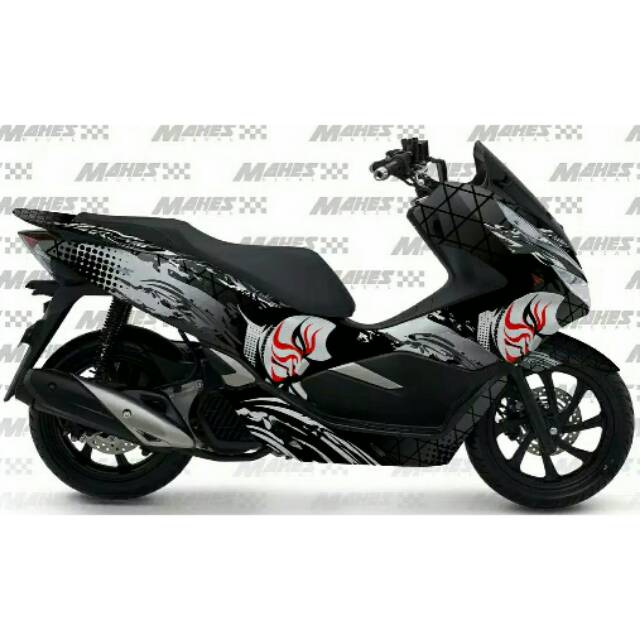 Decal Pcx Kabuki Hitam FullBody
