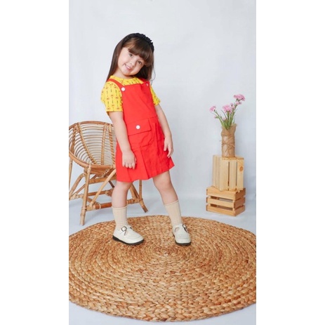 Setelan Overall Dress Flowkids Daily