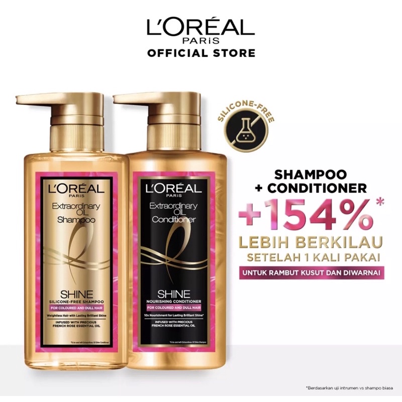 Jual Loreal Paris Extraordinary Oil Sublime Shine Silicon Free