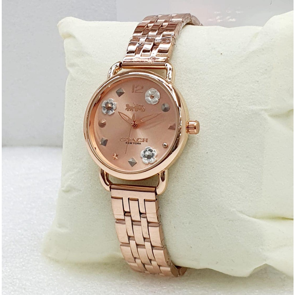 (BISA COD) JAM TANGAN WANITA COACH FLOWER 3,5CM JAM FASHION-JAM TERLARIS