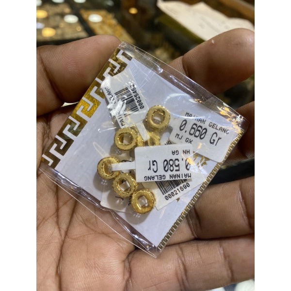 charm model emas asli kadar 700/16k O dan Q