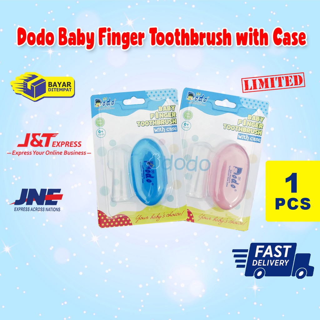 Dodo Baby Finger Toothbrush with Case / Sikat Gigi Jari Bayi