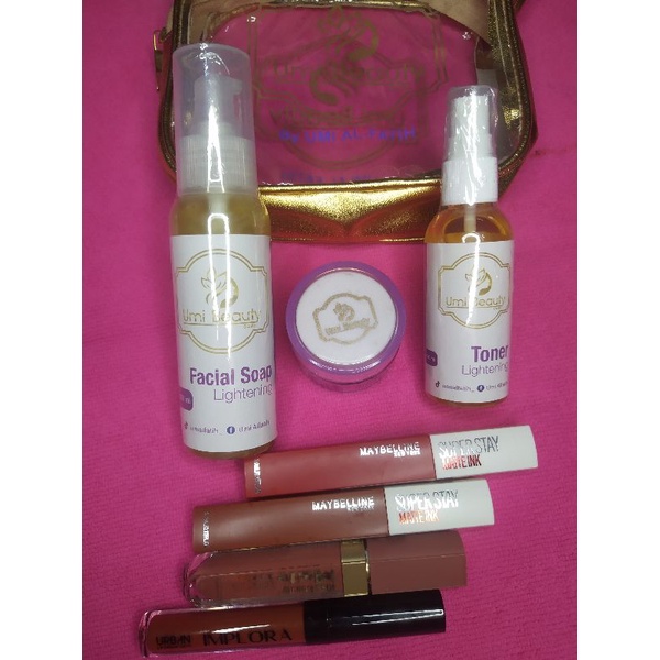 (READY/COD) CREAM UBC paket glowing express free lipstik/farfume BPOM