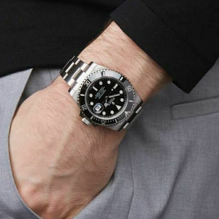 Rolex Submariner Autometic Super Graden AAA - Jam Tangan Pria Rolex Submariner Warna Silver Hitam