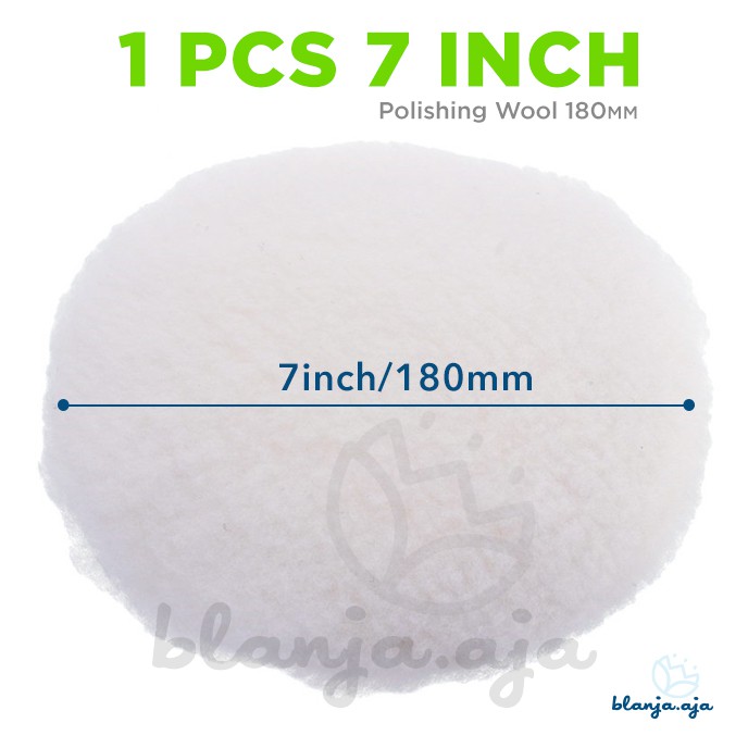 Wool Ikat Halus Poles Body Mobil Cutting 7" inch 180 mm Kain Wol Polish Coumpound