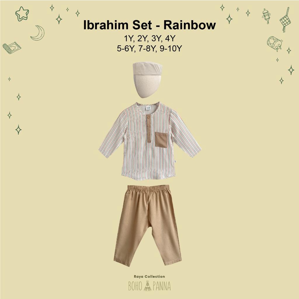 RAYA COLLECTION BOHOPANNA BAJU KOKO IBRAHIM SET / BAJU KOKO ANAK