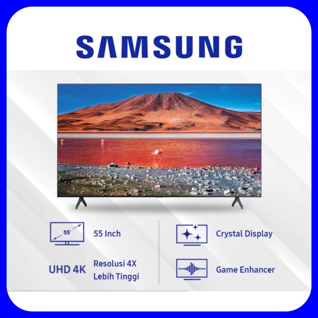Samsung Uhd 4k Smart Tv 55 Inch Ua55tu7000kxxd Shopee Indonesia