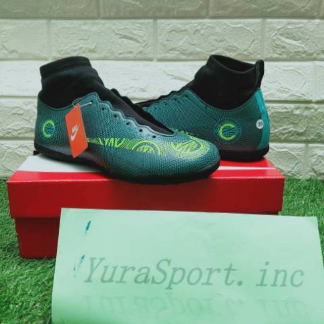 JUAL SEPATU FUTSAL BOLA DEWASA PRIA NIKE BIRU KUNING MURAH