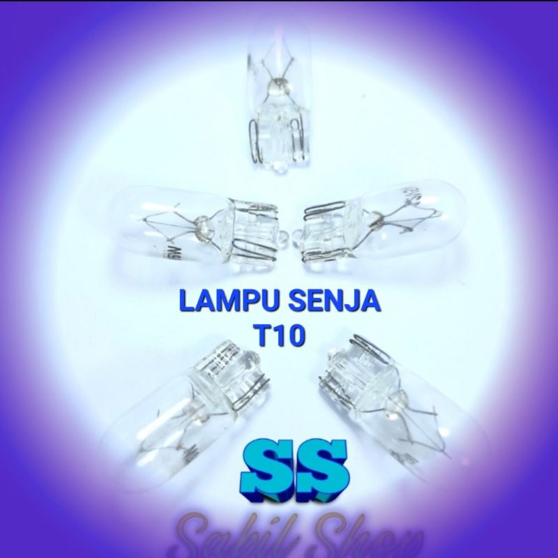 2 PCS LAMPU SENJA MOTOR LAMPU SENJA BEAT LAMPU SENJA VARIO BENING BOHLAM TANCAP SENJA MOTOR HONDA GRAND YAMAHA MIO T10 12V 5W