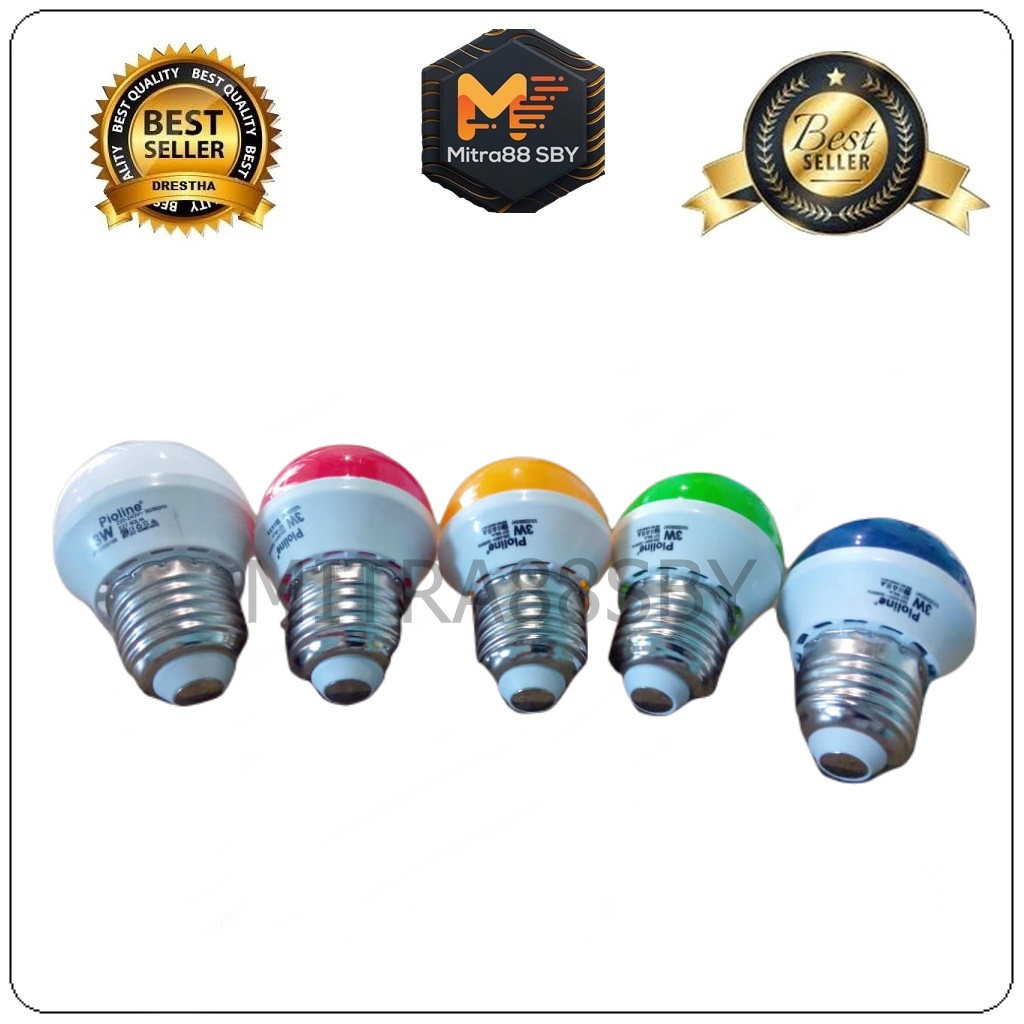 Mitra88sby lampu tidur led warna 3w ( lampu warna 3w )