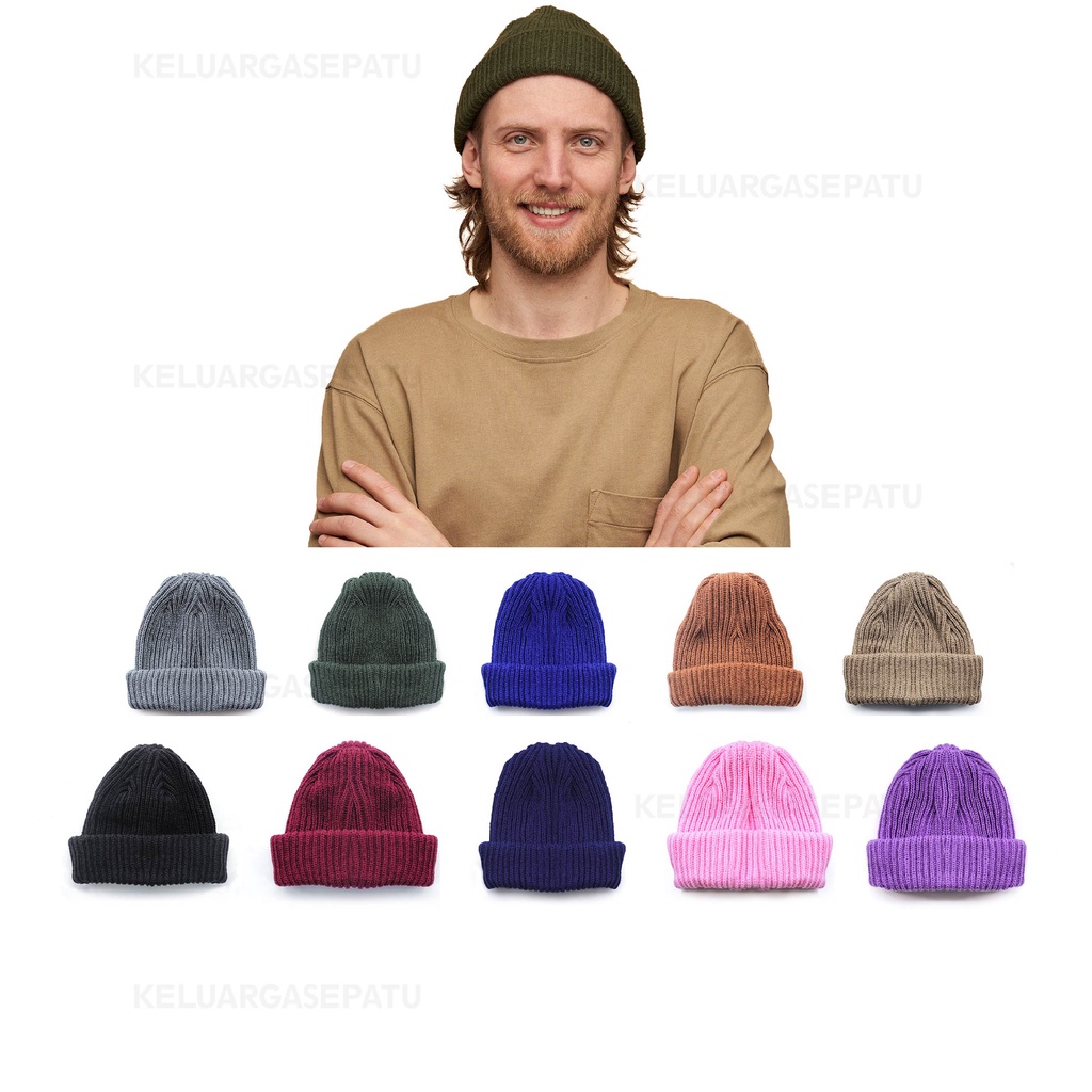 Kupluk Beanie HAT TOPI Rajut Beanie Hat Premium Distro Quality Dewasa 7GET KUPLUK DEWASA PRIA Kupluk Beanie Murah