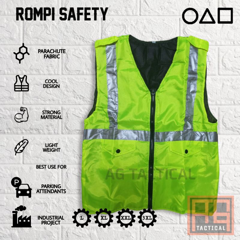 rompi vest / rompi parkir / Rompi safety