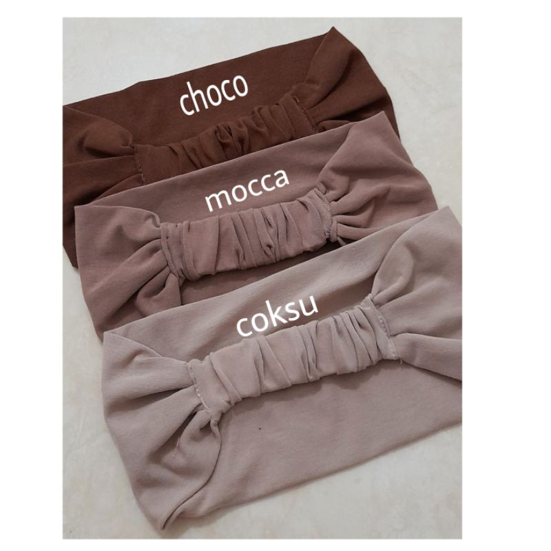 Cod.Ciput kaos bandana basic/Ciput kaos bando 2in1/Bandana kaos premium