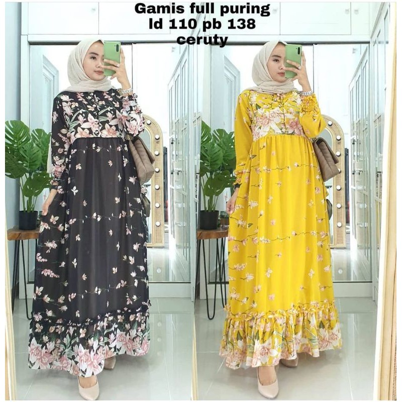 gamis ceruty premium full furing