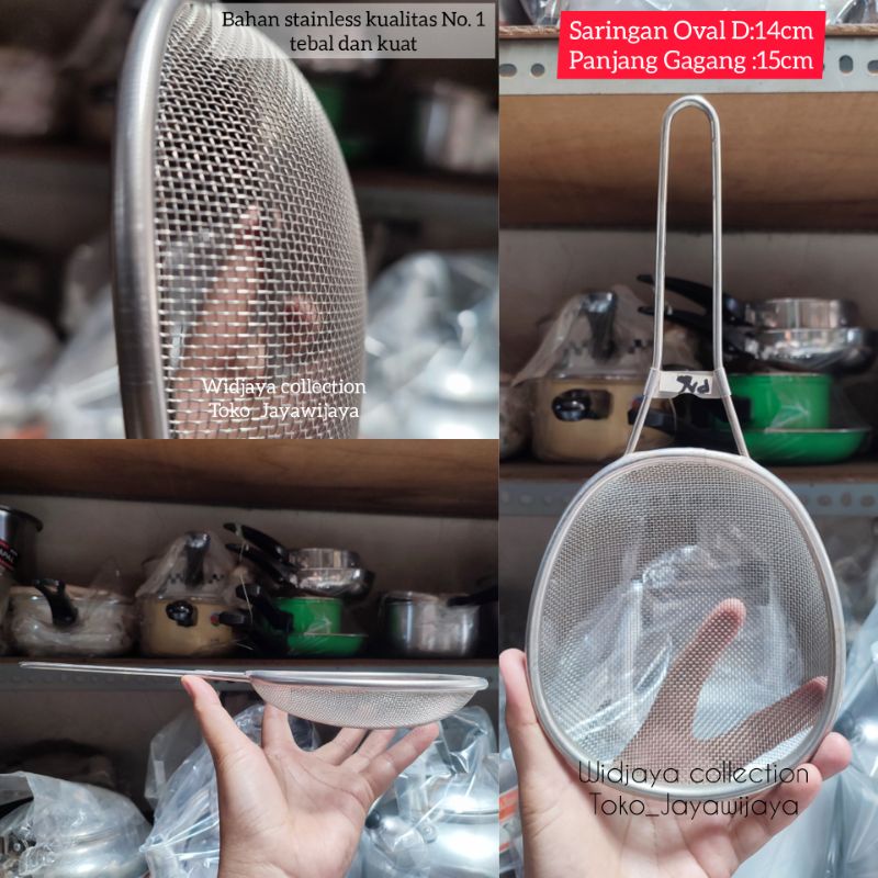 Saringan Gorengan Oval/Serok stainless/Serok Gorengan